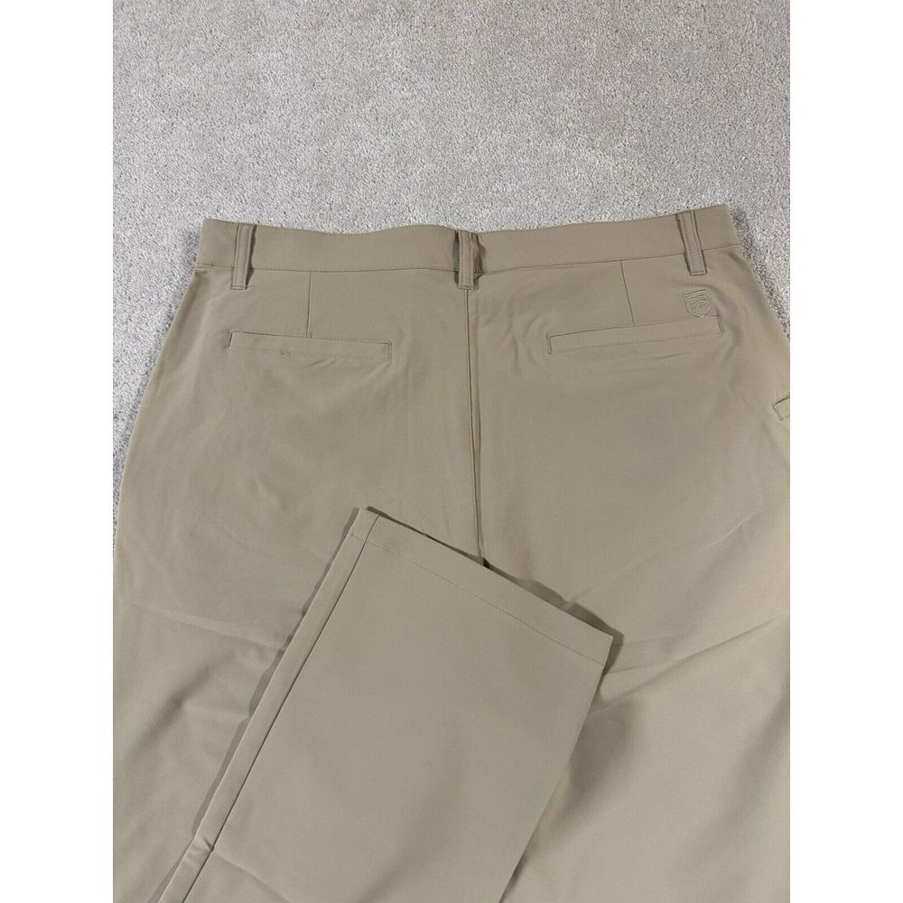Pennington & Bailes‎ Mens 36wx31 Original Stadium Pants Beige Straight Stretch